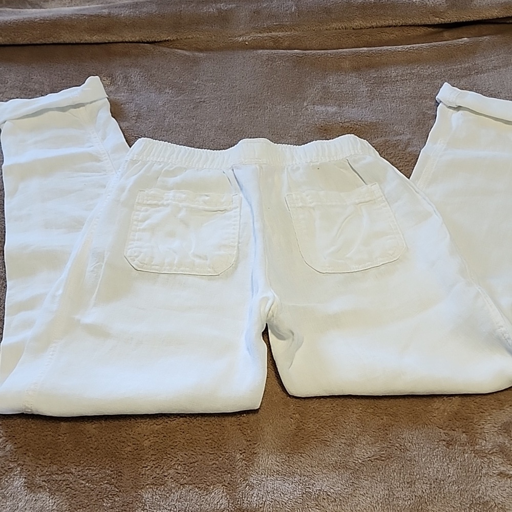 Lilly Pulitzer White Linen Pants Size XS - Picture 3 of 8